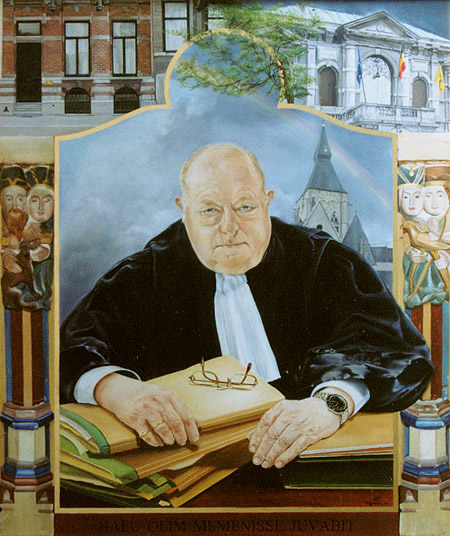 Portret van J. De Mey, olieverf op paneel, 70x85cm