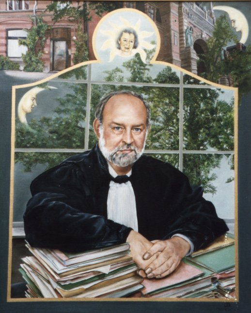 Portret van advokaat C. Van Camp, olieverf op paneel, 70x85cm